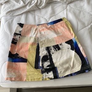 Geometric patterned skirt!!